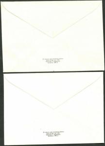 LITHUANIA Like Sc#381 Two Pieces of 1990 Christmas Stationery Unused