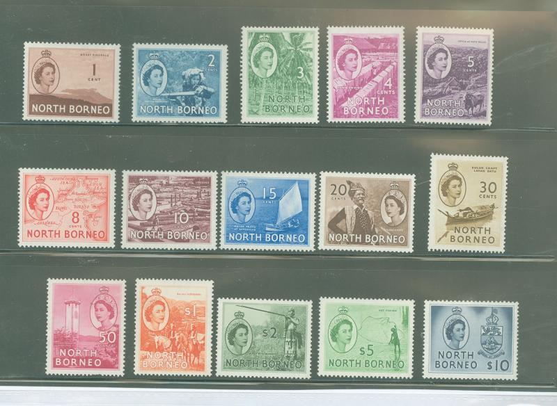 North Borneo 261-275 Mint VF LH