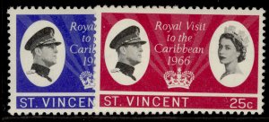 ST. VINCENT QEII SG250-251, complete set, M MINT.