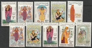 Tunisia 412-421 complete set MH