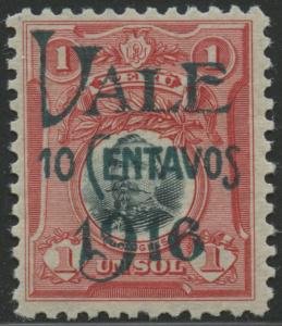 Peru 1916 MLH | Scott 200 | Overprint