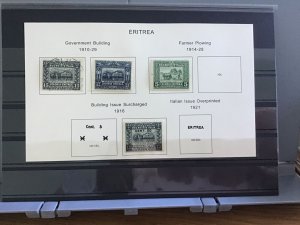 Italian Eritrea 1910-29:   mounted mint and used stamps R30143 