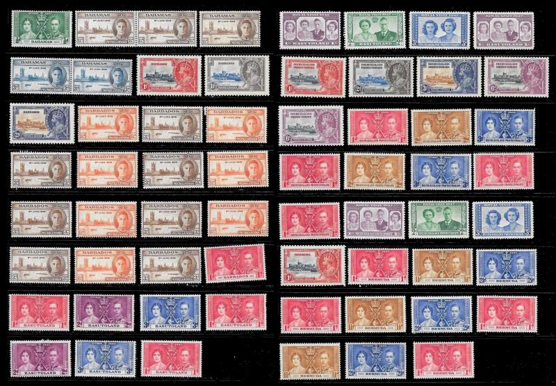 BRITISH COLONIES (1250+ Stamps) Omnibus Set Stamps Pairs Singles MNH/Mint/Used