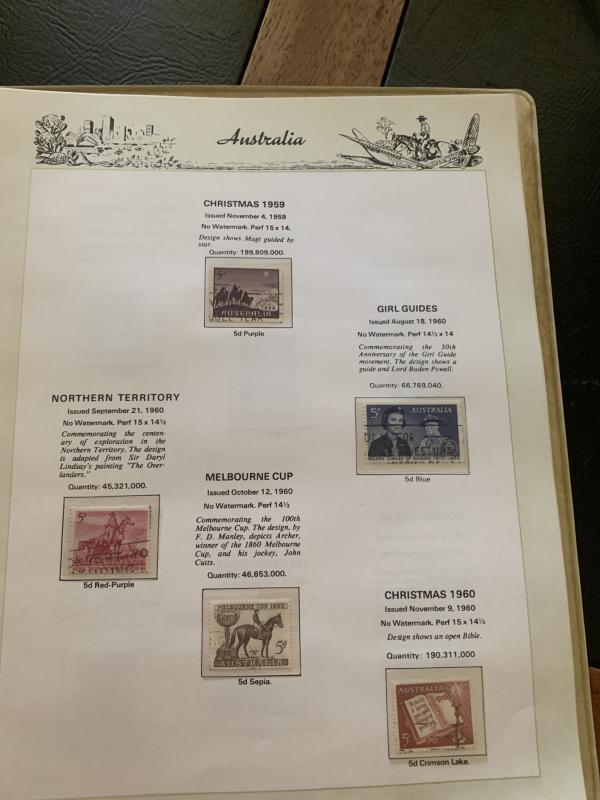 Australia Collection from 1927 to 1978 Used Cat. Value $575