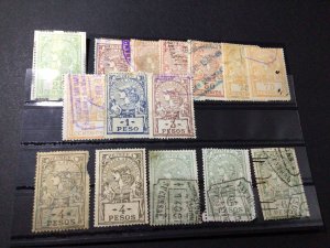 Argentina original vintage Primera revenue stamps Ref 59670