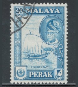 Malaya States - Perak 1957 Sultan Yussuf Izuddin Shah 20c Scott # 133 Used