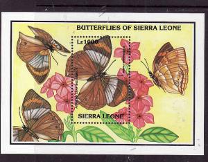 Sierra Leone-Sc#1642-sheet-unused-NH-Butterflies-Insects-African Leaf Butterly-1