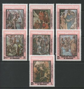 Thematic Stamps Others - KAMPUCHEA 1983 RAPHAEL 7v 438/44 mint