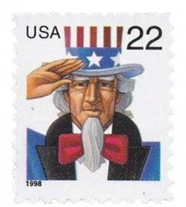 1998 Uncle sam  forever stamps  5 sheets of 20,100pcs