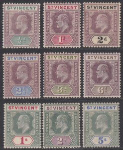 St. Vincent 71-79, SG76-84 MLH / MVLH CV $179.00