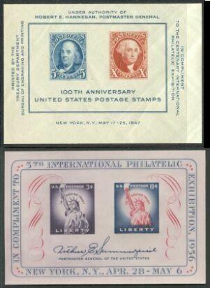 US Stamp #948 and #1075 MNH - SUPER Souvenir Sheets