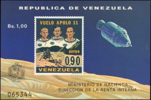 Venezuela #C1019-C1019a, Complete Set(2), 1969, Space, Never Hinged