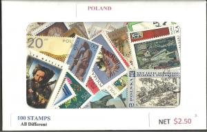 Poland Mix, 100 All Different, Used**-