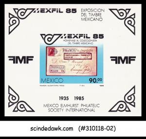 MEXICO - 1985 MEXPHIL '85 PHILATELIC EXHIBITION - SOUVENIR SHEET MNH