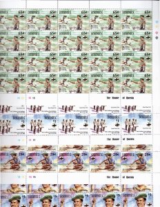 Dominica 1994 MNH Sc 1702-9 - Sheets of 20 (8 sheets)