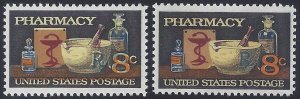 1473 - 8c Multiple Color Shift Error / EFO Pharmacy Mint NH