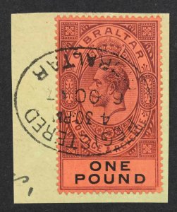 MOMEN: GIBRALTAR SG #85 USED £275 LOT #62591