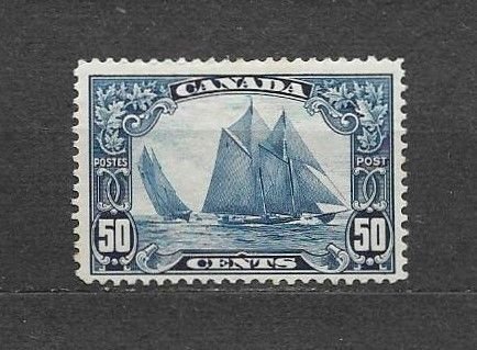 CANADA-1929,Sc#158,  BLUENOSE, MLH, F-VF, DARK BLUE- VAL:$275.00CAN or $180.00US