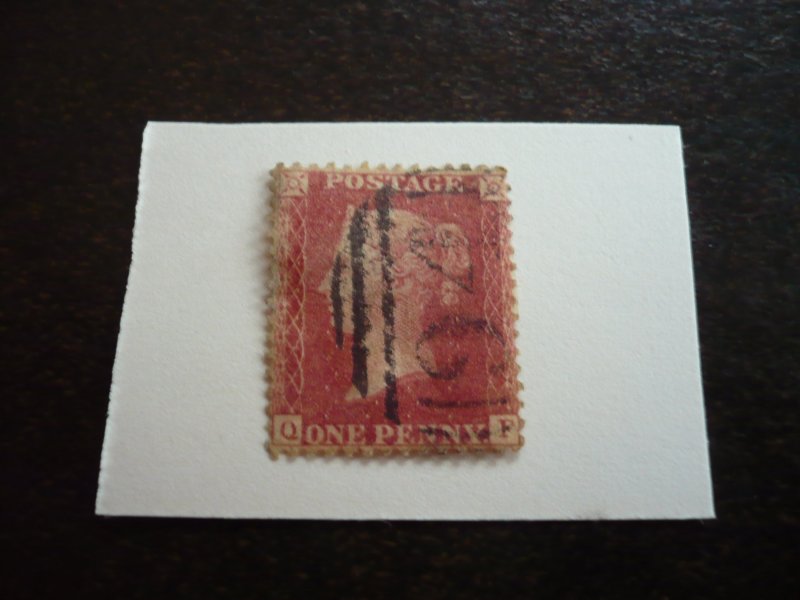 Stamps - Great Britain - Scott# 11 - Used Penny Red