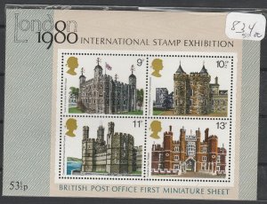 $1. 99CENT STARTS #38 GREAT BRITIAN 1980 STAMP EXPO S/S Mint