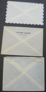 EDW1949SELL : GREECE Interesting group of 14 covers, 1 Post Card & 1 wrapper.