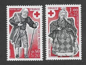 France  Scott B503-B504  Mint  Complete