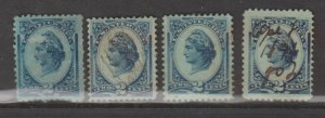 U.S. Scott #R152a-R152b Revenue Stamp - Used Set of 4 - IND