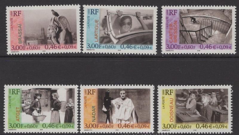 FRANCE SG3610/5 1999 FRENCH PHOTOGRAPHERS MNH 