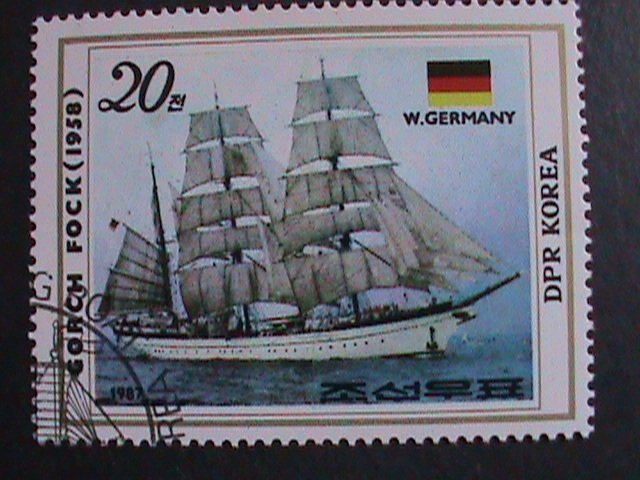 ​KOREA-1987 WORLD FAMOUS SALLING SHIPS CTO-- VF WE SHIP TO WORLD WIDE