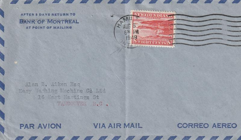 #259 Newfoundland Air Mail Cover