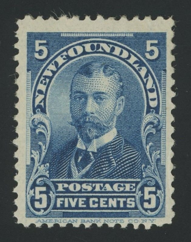 Newfoundland 85 - 5 cent Duke of York - Fine Mint hinged - dist gum