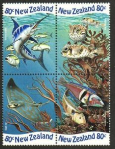 New Zealand Stamp 1543-1546   - Marine Life 