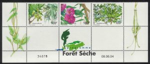 New Caledonia Forest Flowers Bottom strip of 3v 2004 MNH SG#1320-1322