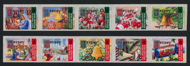 Jersey 1011-2 in folder MNH Christmas, Music, Bell, Santa, Nativity