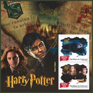 Stamps. Cinema. Harry Potter 2019 year 1+1 sheets perforated