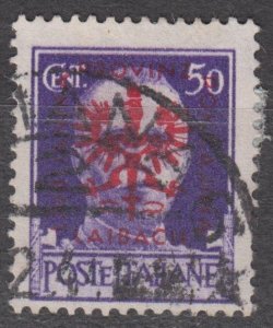 Slovenia Ljubljana - Laibach Scott #N43 1944 Used WWII German Occupation
