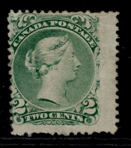 CANADA QV SG57d, 2c bluish green, UNUSED. Cat £800.