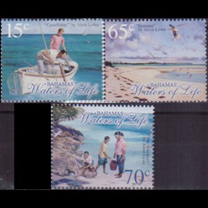 BAHAMAS 2003 - Scott# 1090-2 Rowe Paintings 15-70c NH