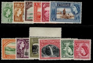 TRINIDAD & TOBAGO QEII SG267-278, complete set, M MINT. Cat £40.