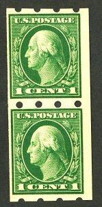 U.S. #408 MINT PAIR OG NH