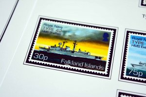 COLOR PRINTED FALKLAND ISLANDS 2011-2020 STAMP ALBUM PAGES (36 illustr. pages)