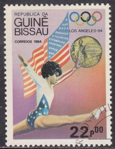Guinea-Bissau 615 CTO 1984 Flag, Medal & Olympic Winner