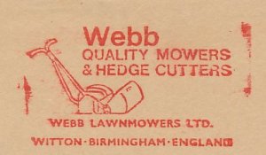 Meter cut GB / UK 1972 Lawnmower