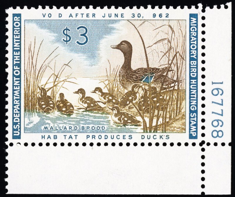 US Stamps # RW28 Duck MNH Superb Plate Block