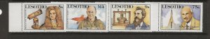 LESOTHO Sc 578-81 NH issue of 1987 - SCIENCE 