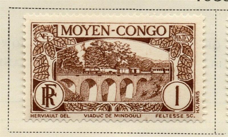 Middle Congo 1933 Early Issue Fine Mint Hinged 1c. 324740