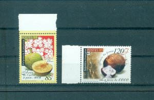 Fr. Polynesia - Sc# 758-9. 1999 Local Fruit. MNH $4.65.