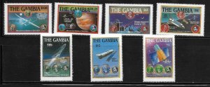 Gambia 798-803,805 Space Mint NH