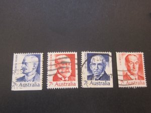 Australia 1972 Sc 514-17 set FU 