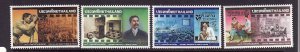 Thailand-Sc#1738-41-unused NH set-Motion Pictures-Cinema-